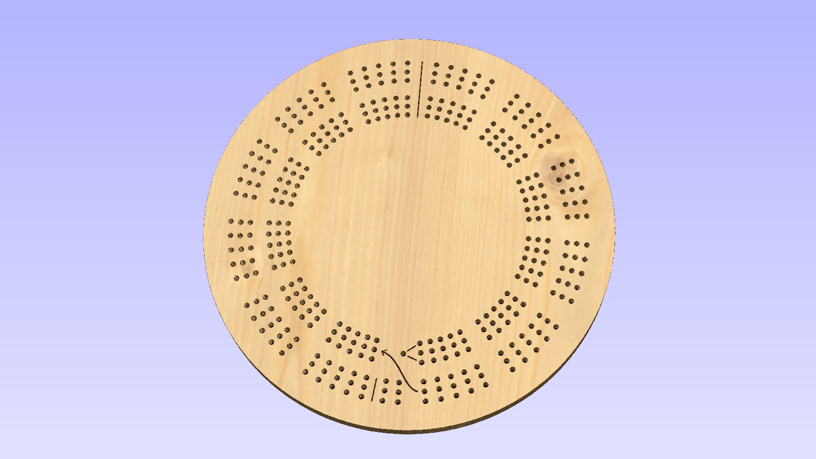 15 inch round giant 3track template