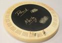 Chalkboard Round Cribbage Board